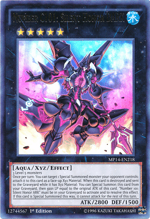Number C101: Silent Honor DARK [MP14-EN218] Ultra Rare (ONLINE ORDER ONLY)