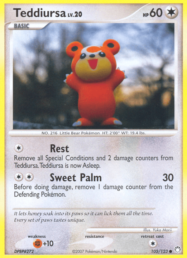 Teddiursa (105/123) [Diamond & Pearl: Mysterious Treasures] (Online Only)