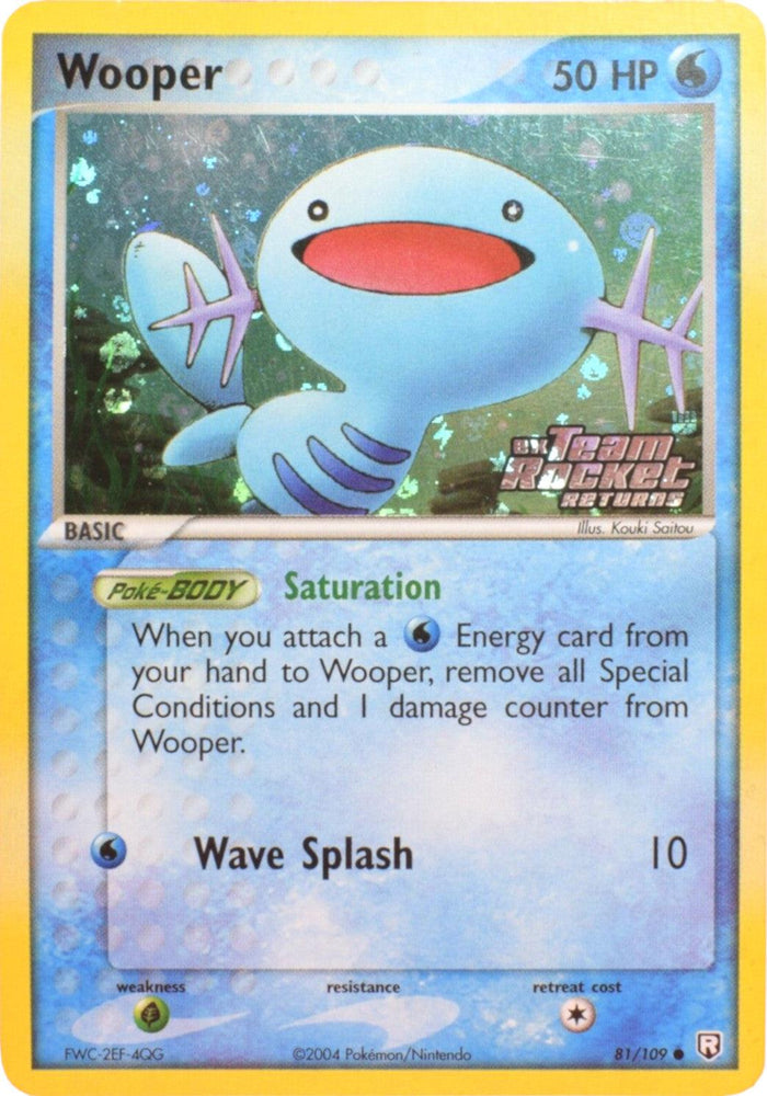 Wooper (81/109) (Stamped) [EX: Team Rocket Returns] (Online Only)