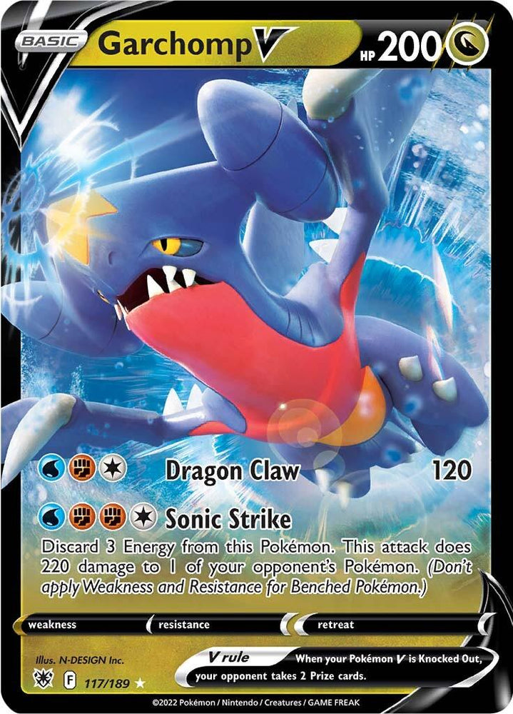 Garchomp V (117/189) [Sword & Shield: Astral Radiance] (Online Only)