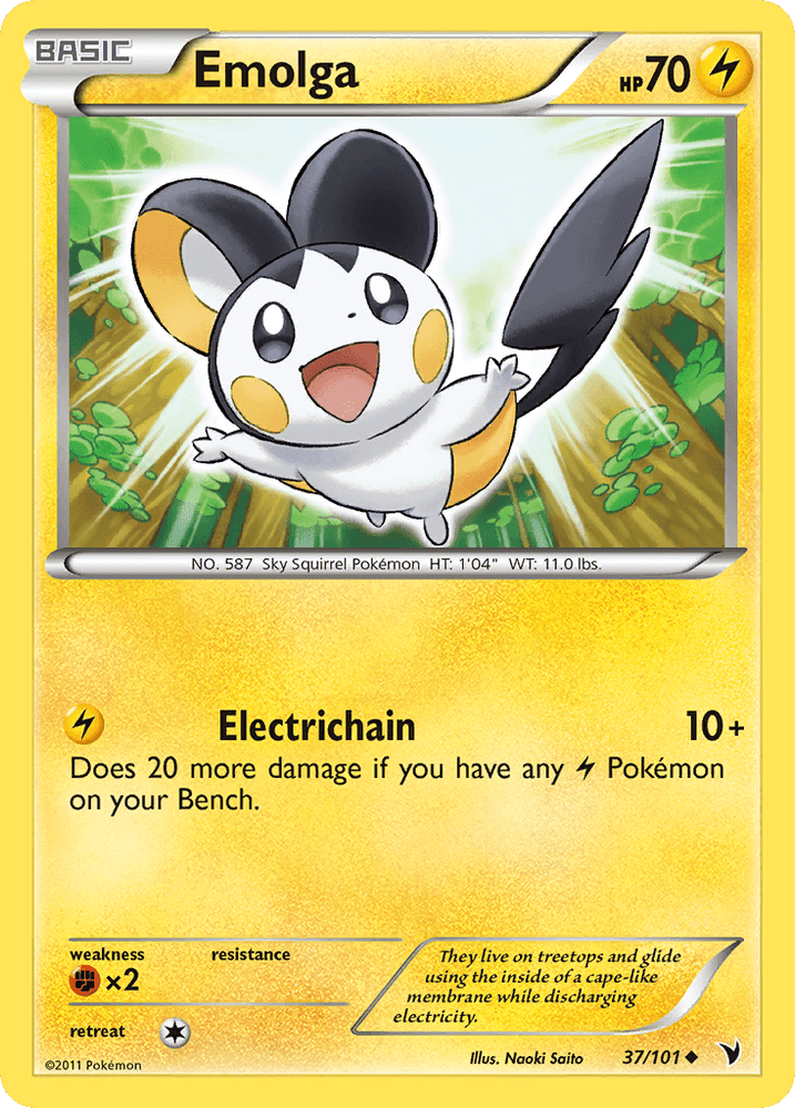 Emolga (37/101) [Black & White: Noble Victories] (Online Only)