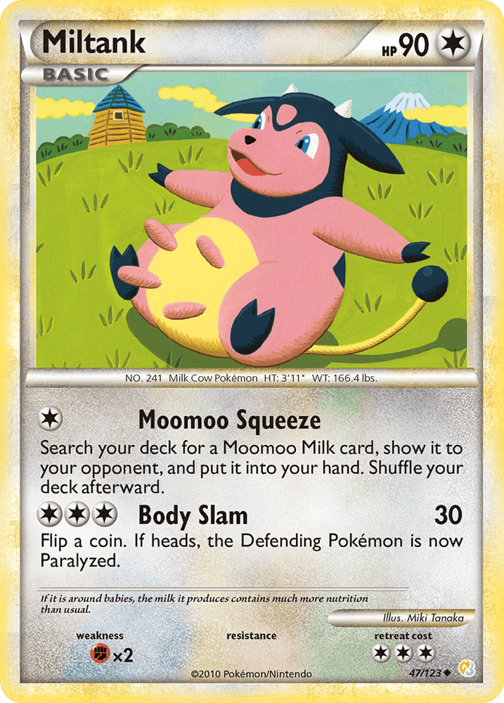 Miltank (47/123) [HeartGold & SoulSilver: Base Set] (Online Only)