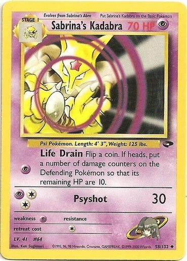 Sabrina's Kadabra (58/132) [Gym Challenge Unlimited] (Online Only)