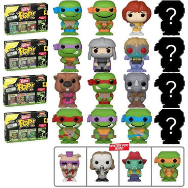 Funko Bitty Pop! Teenage Mutant Ninja Turtles Comics Mini-Figure 4-Pack - Select Set(s) (Online Order Only)