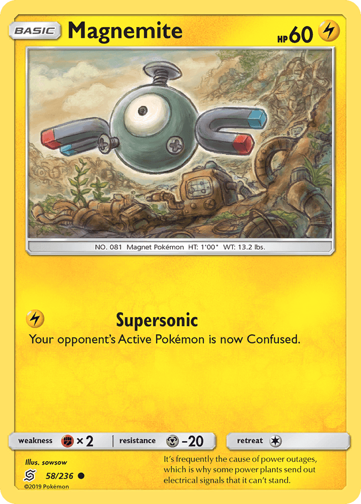 Magnemite (58/236) [Sun & Moon: Unified Minds] (Online Only)