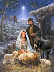 Diamond Art Club – A Savior is Born Nativity Diamond Painting (Square Drill, 25.6" x 34.3") (ONLINE ORDER ONLY)