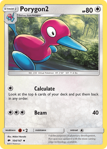 Porygon2 (104/147) [Sun & Moon: Burning Shadows] (Online Only)