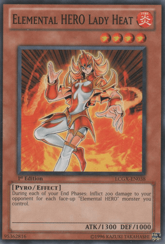 Elemental HERO Lady Heat [LCGX-EN038] Common (ONLINE ORDER ONLY)
