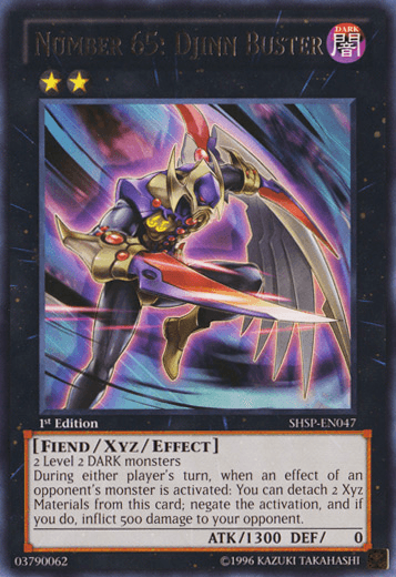 Number 65: Djinn Buster [SHSP-EN047] Rare (ONLINE ORDER ONLY)