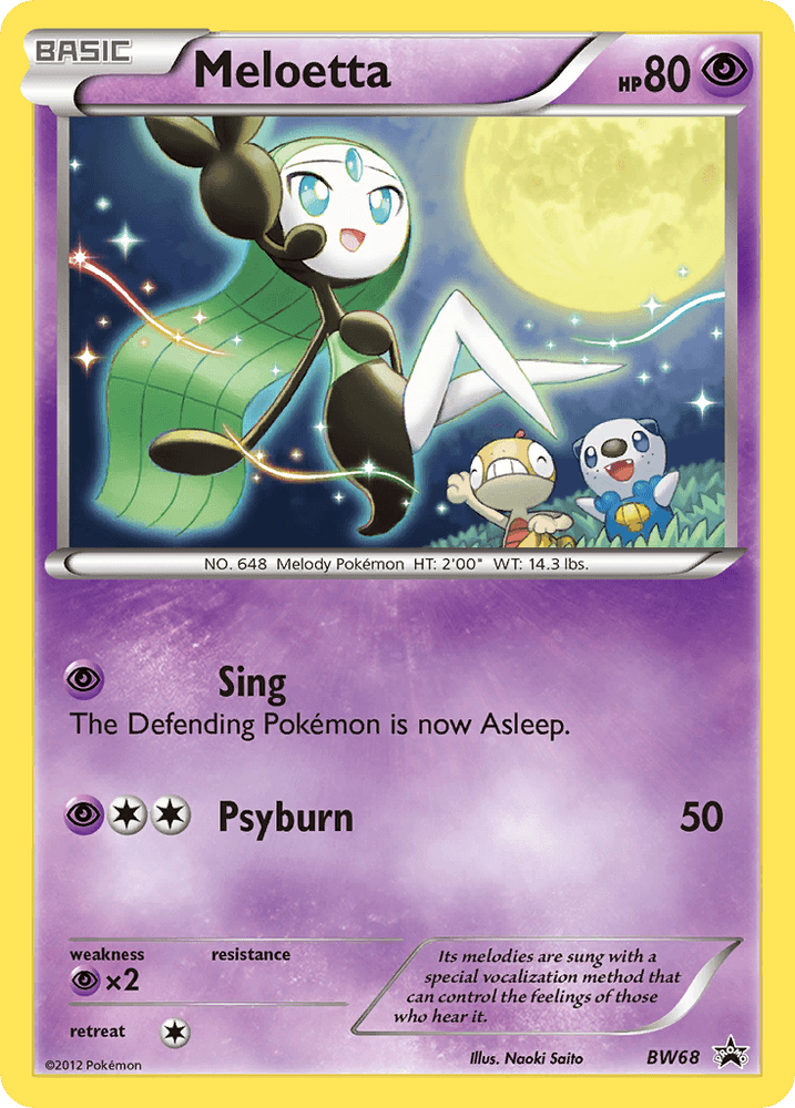 Meloetta (BW68) [Black & White: Black Star Promos] (Online Only)