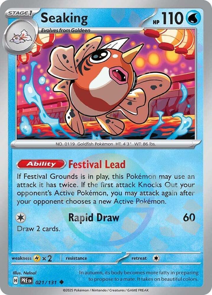Seaking (021/131) (Poke Ball Pattern) [Scarlet & Violet: Prismatic Evolutions] (Online Only)