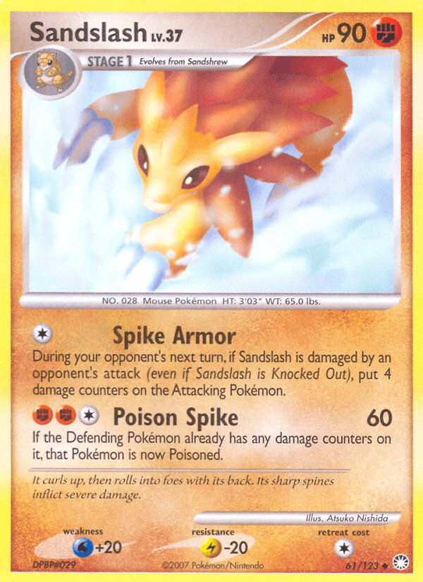 Sandslash (61/123) [Diamond & Pearl: Mysterious Treasures] (Online Only)