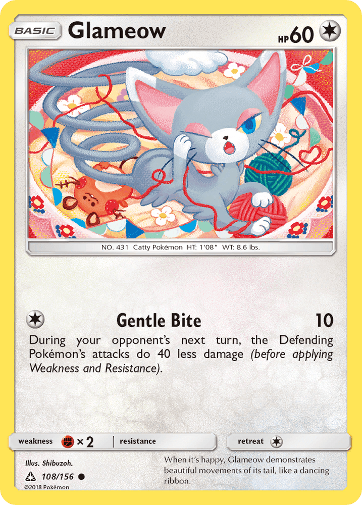 Glameow (108/156) [Sun & Moon: Ultra Prism] (Online Only)