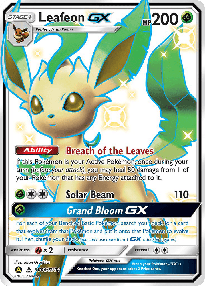Leafeon GX (SV46/SV94) [Sun & Moon: Hidden Fates - Shiny Vault] (Online Only)