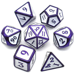 Dark Blue/Purple Electrophoresis Powder with White Dice Metal Set (Online Only)