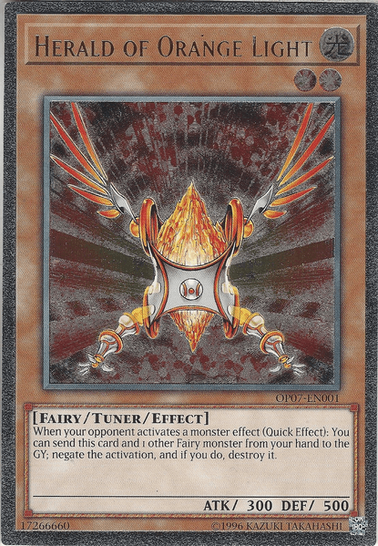 Herald of Orange Light [OP07-EN001] Ultimate Rare (ONLINE ORDER ONLY)