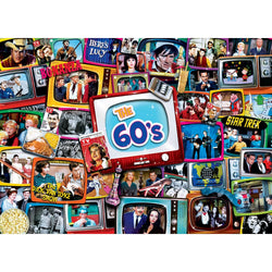 TV Time - 60's Shows 1000 Piece Jigsaw Puzzle (ONLINE ORDER ONLY)