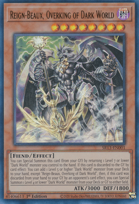 Reign-Beaux, Overking of Dark World [SR13-EN001] Ultra Rare (ONLINE ORDER ONLY)