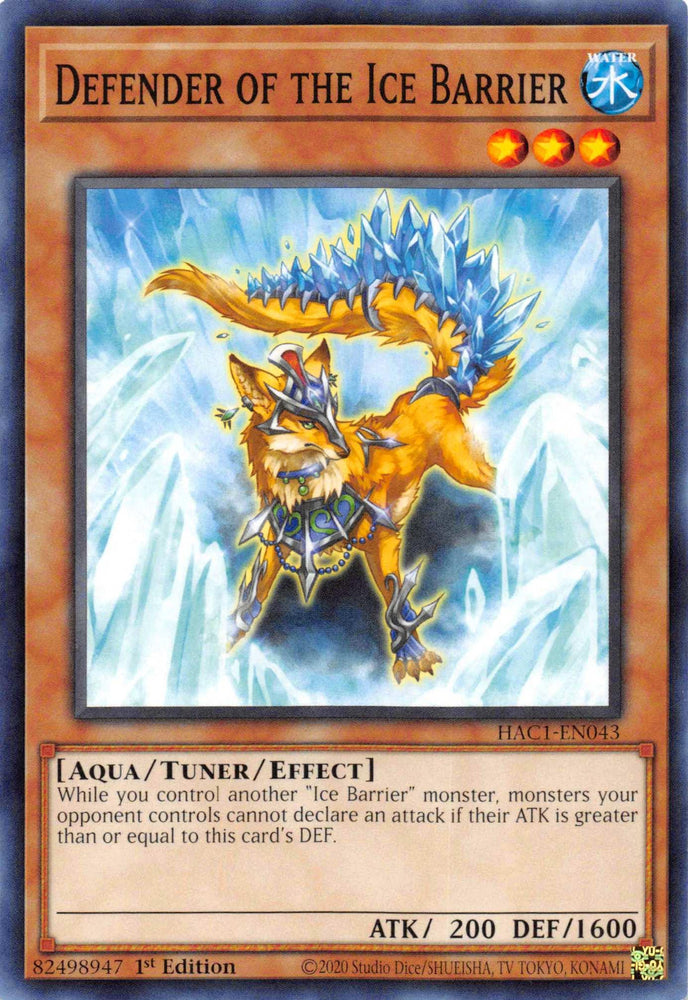 Defender of the Ice Barrier [HAC1-EN043] Common (ONLINE ORDER ONLY)