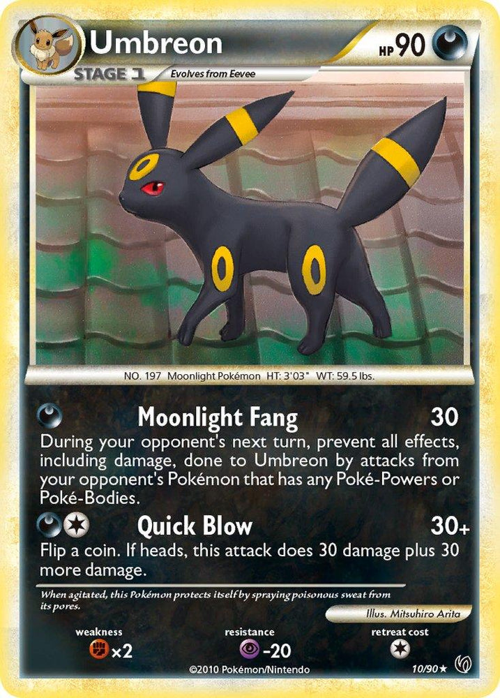 Umbreon (10/90) (Theme Deck Exclusive) [HeartGold & SoulSilver: Undaunted] (Online Only)