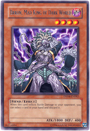 Brron, Mad King of Dark World [DR04-EN082] Rare (ONLINE ORDER ONLY)