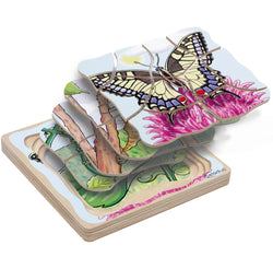 Multi-Layer Nesting Wood Puzzle: Egg to Butterfly 5 Layer (ONLINE ORDER ONLY)