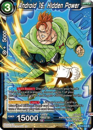 Android 16, Hidden Power (BT17-048) [Ultimate Squad] (ONLINE ORDER ONLY)