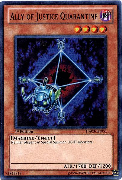 Ally of Justice Quarantine [HA03-EN051] Super Rare (ONLINE ORDER ONLY)