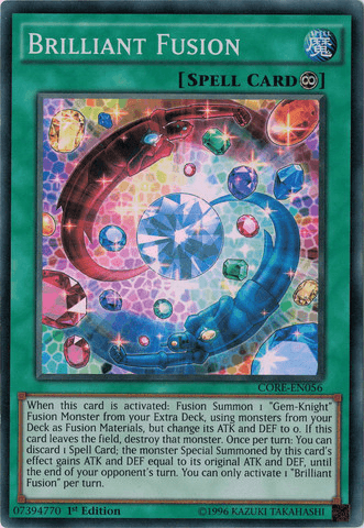 Brilliant Fusion [CORE-EN056] Super Rare (ONLINE ORDER ONLY)