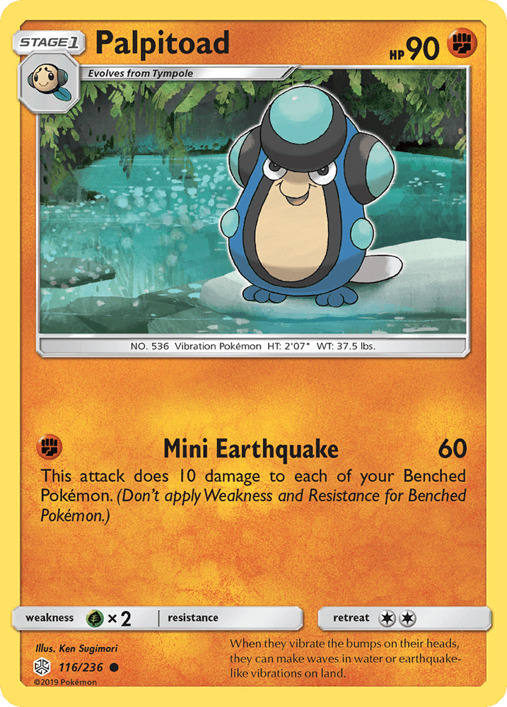 Palpitoad (116/236) [Sun & Moon: Cosmic Eclipse] (Online Only)