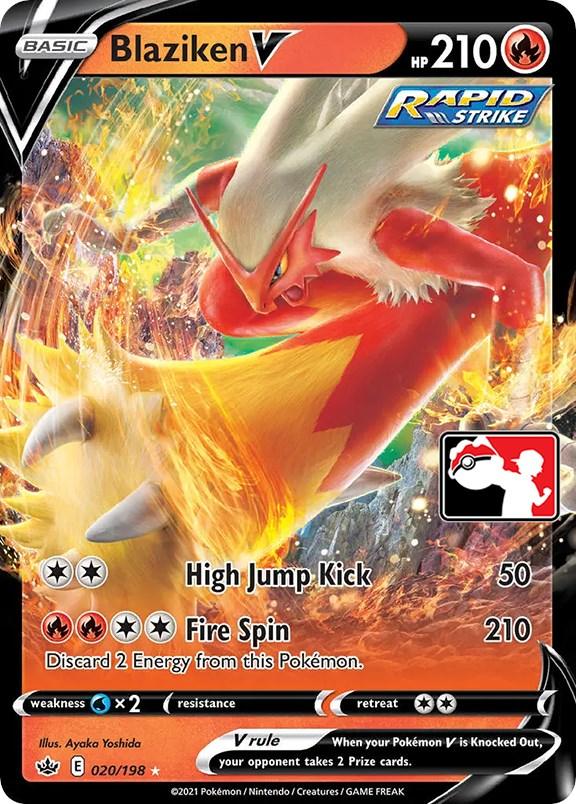 Blaziken V (020/198) [Prize Pack Series One] (Online Only)