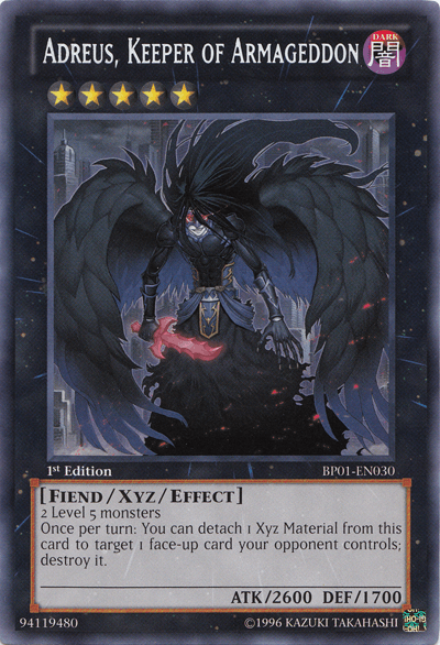 Adreus, Keeper of Armageddon [BP01-EN030] Rare (ONLINE ORDER ONLY)