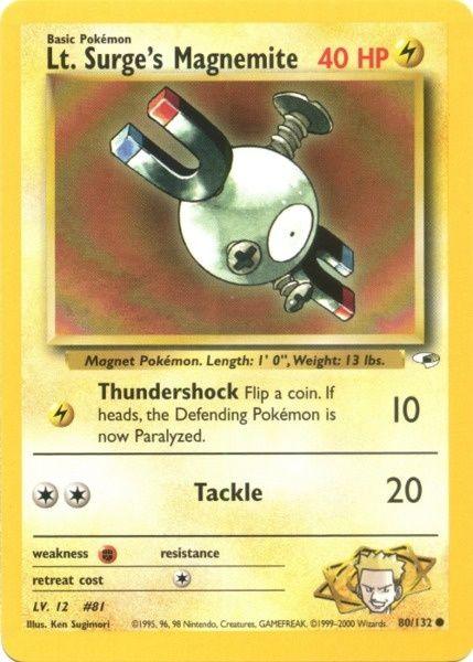 Lt. Surge's Magnemite (80/132) [Gym Heroes Unlimited] (Online Only)
