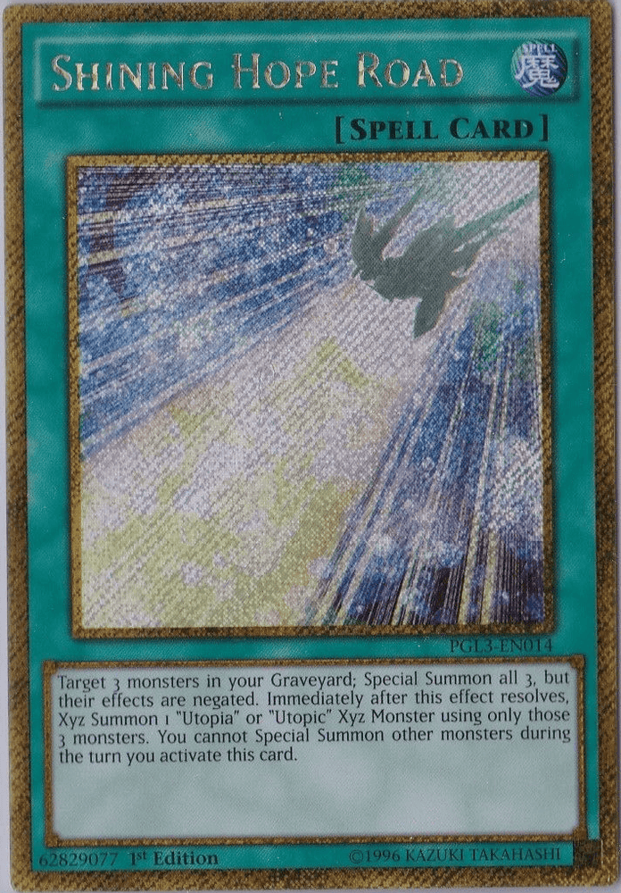 Shining Hope Road [PGL3-EN014] Gold Secret Rare (ONLINE ORDER ONLY)