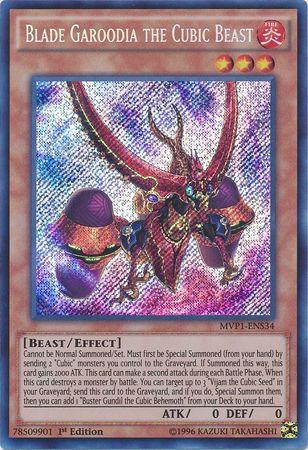Blade Garoodia the Cubic Beast [MVP1-ENS34] Secret Rare (ONLINE ORDER ONLY)