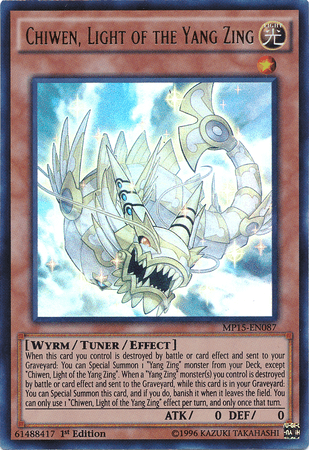 Chiwen, Light of the Yang Zing [MP15-EN087] Ultra Rare (ONLINE ORDER ONLY)