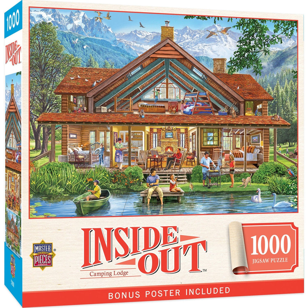 Inside Out - Camping Lodge 1000 Piece Jigsaw Puzzle (ONLINE ORDER ONLY)