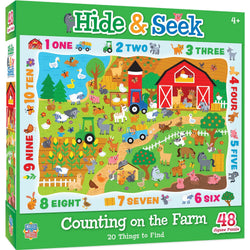 Hide & Seek - Counting on the Farm 48 Piece Jigsaw Puzzle (ONLINE ORDER ONLY)