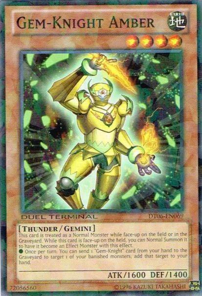 Gem-Knight Amber [DT06-EN069] Common (ONLINE ORDER ONLY)
