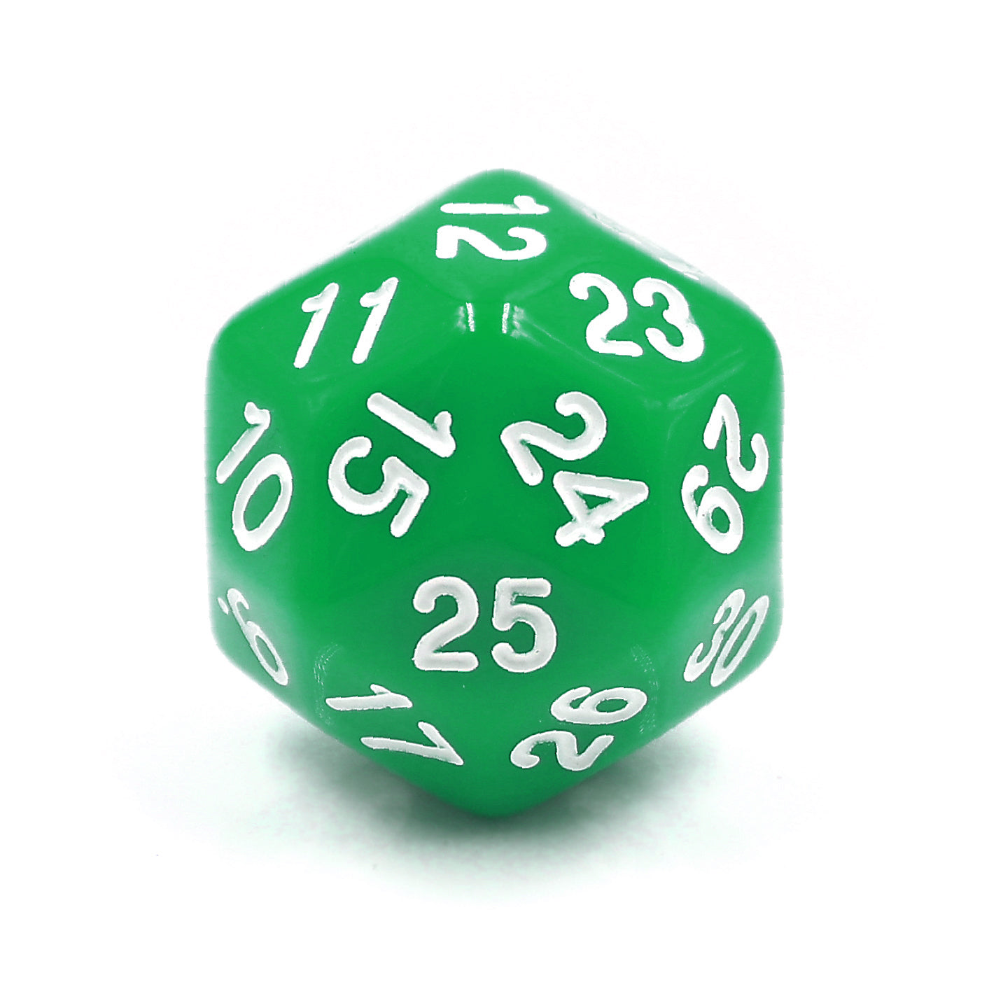 D30 Green Opaque Single Die 30 Sided/s by HDdice / HengDadice (Online Only)