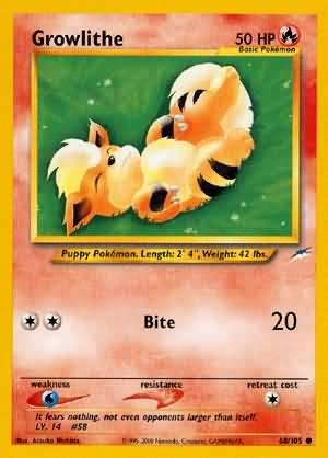 Growlithe (68/105) [Neo Destiny Unlimited] (Online Only)