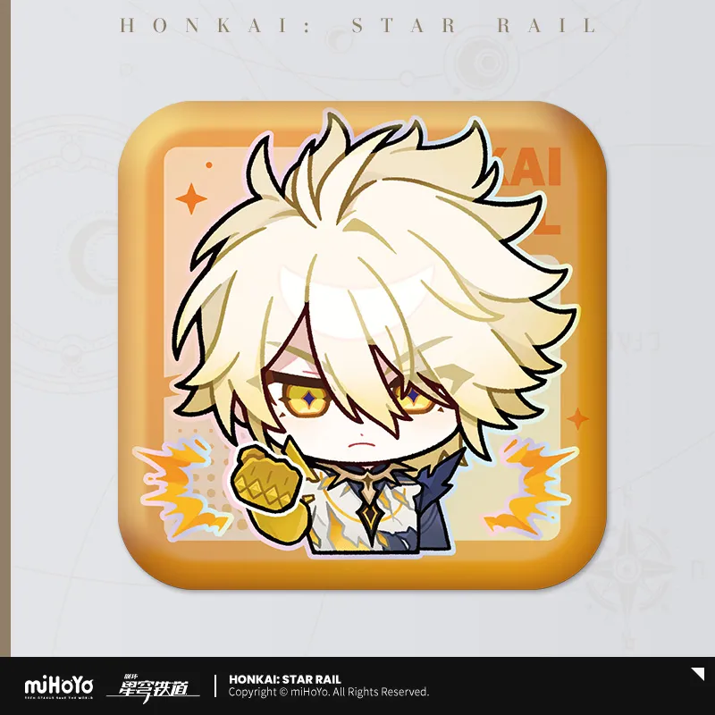 Pom-Pom Exhibition Series Square Tinplate Badge (ONLINE ORDER ONLY)