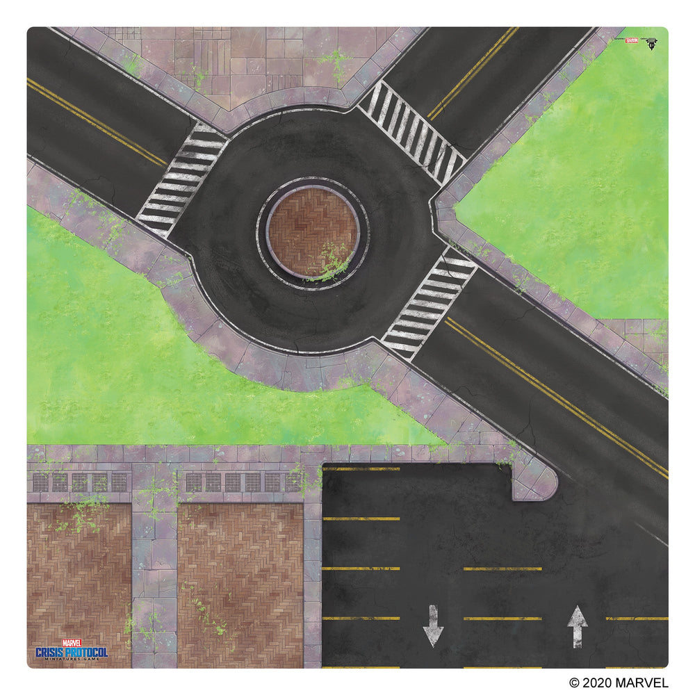 Marvel Crisis Protocol: Roundabout Knockout Game Mat (ONLINE ORDER ONLY)