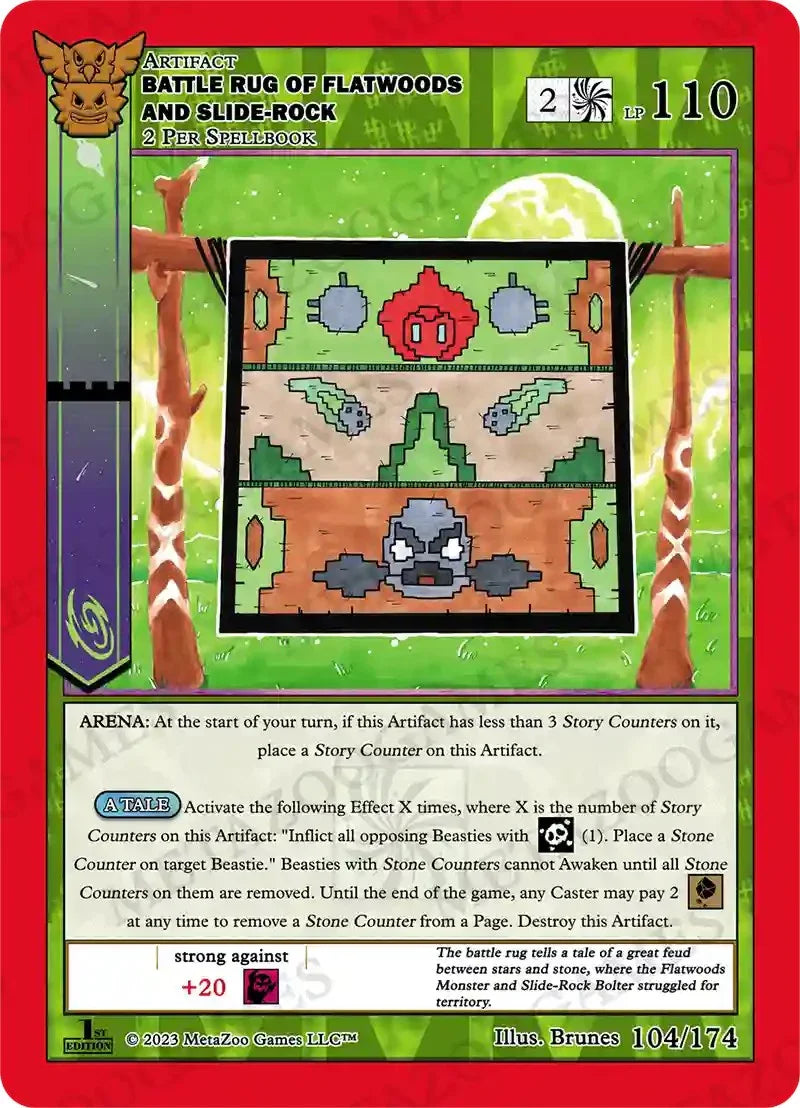 Battle Rug of Flatwoods and Slide-Rock [Native: First Edition] (ONLINE ORDER ONLY)