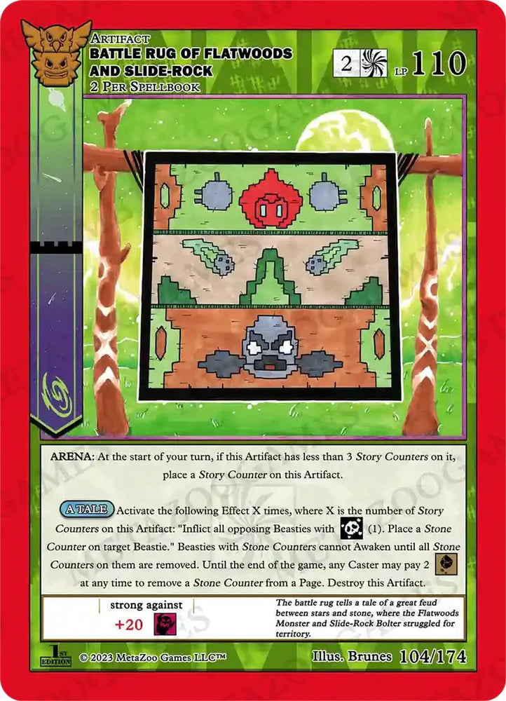 Battle Rug of Flatwoods and Slide-Rock [Native: First Edition] (ONLINE ORDER ONLY)