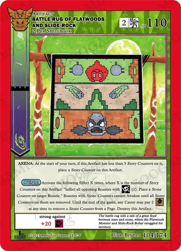 Battle Rug of Flatwoods and Slide-Rock [Native: First Edition] (ONLINE ORDER ONLY)