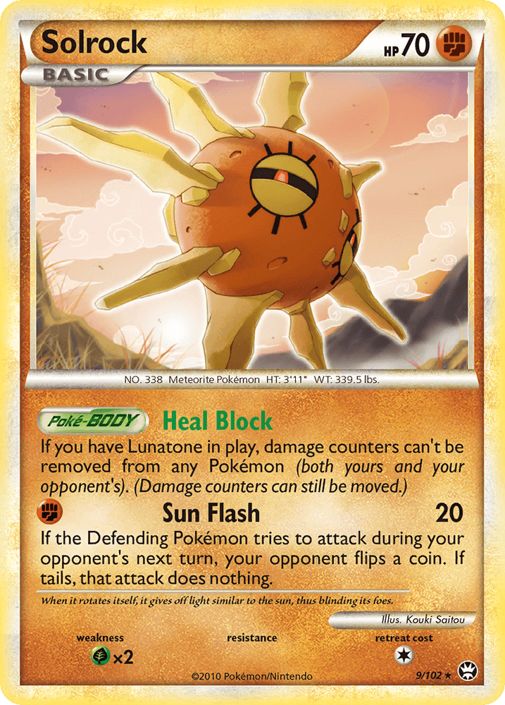 Solrock (9/102) [HeartGold & SoulSilver: Triumphant] (Online Only)