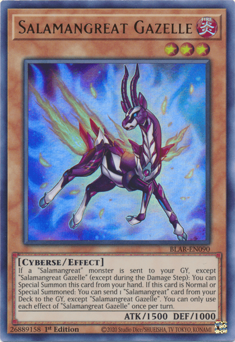 Salamangreat Gazelle [BLAR-EN090] Ultra Rare (ONLINE ORDER ONLY)