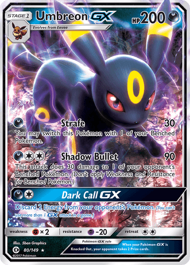 Umbreon GX (80/149) [Sun & Moon: Base Set] (Online Only)