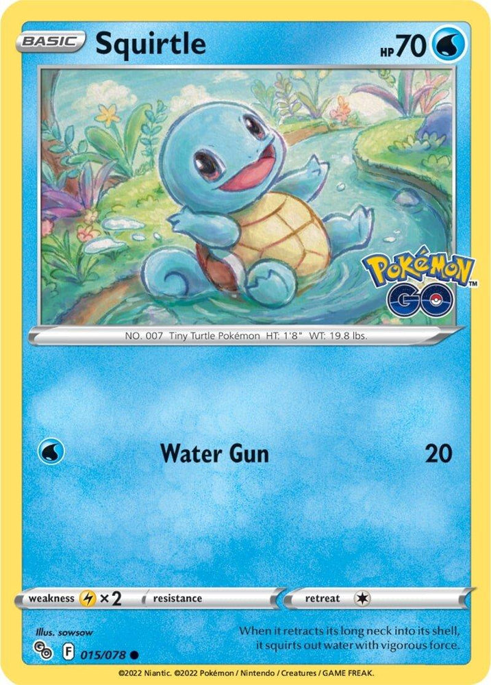 Squirtle (015/078) [Pokémon GO] (Online Only)